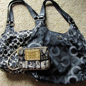 Coach Bag and Wristlet Bundle